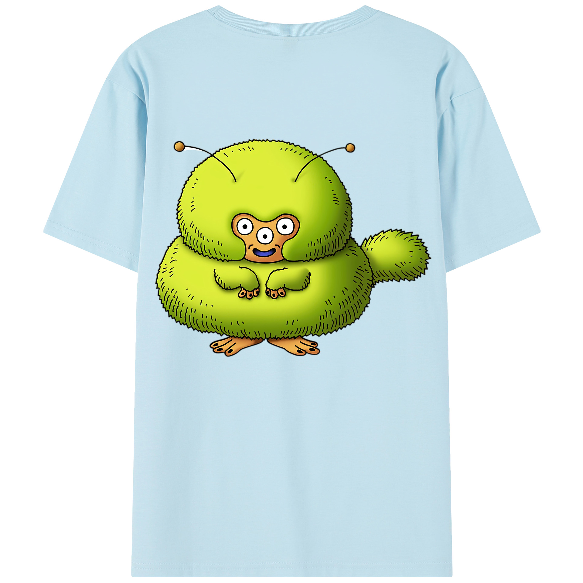 （画像用） ドラゴンクエスト Doragon Kuesuto Dragon Quest 綿100％半袖Tシャツ（背面プリント）